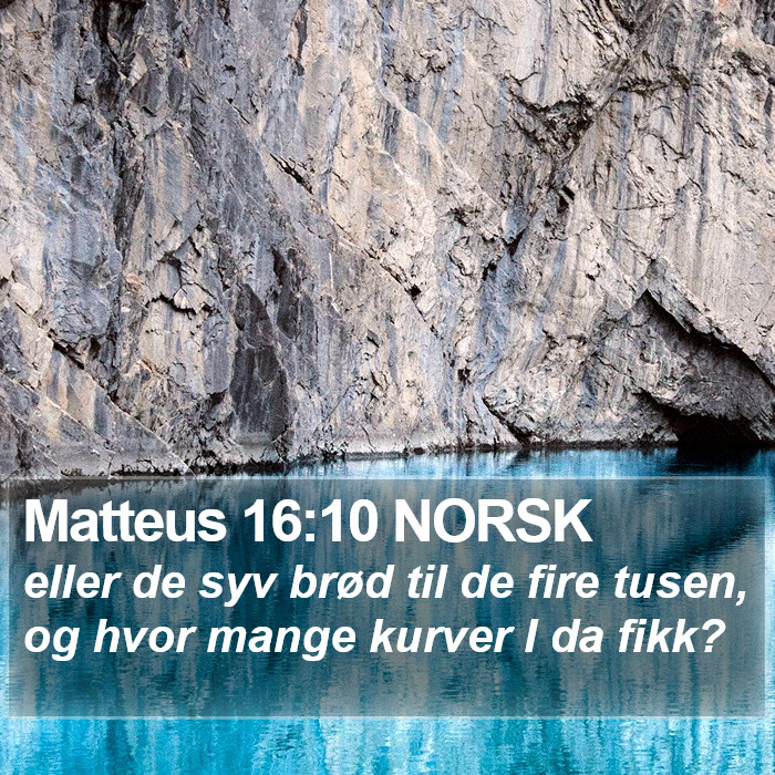 Matteus 16:10 NORSK Bible Study