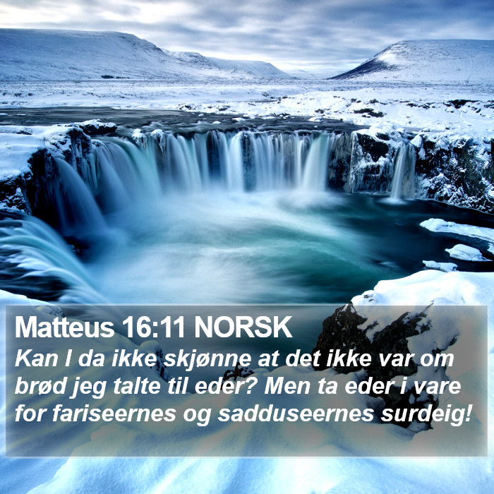 Matteus 16:11 NORSK Bible Study