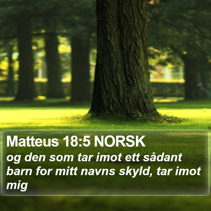 Matteus 18:5 NORSK Bible Study