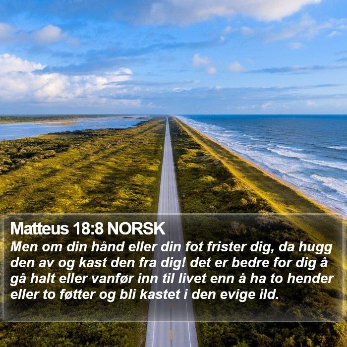 Matteus 18:8 NORSK Bible Study