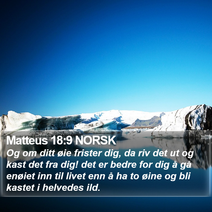 Matteus 18:9 NORSK Bible Study