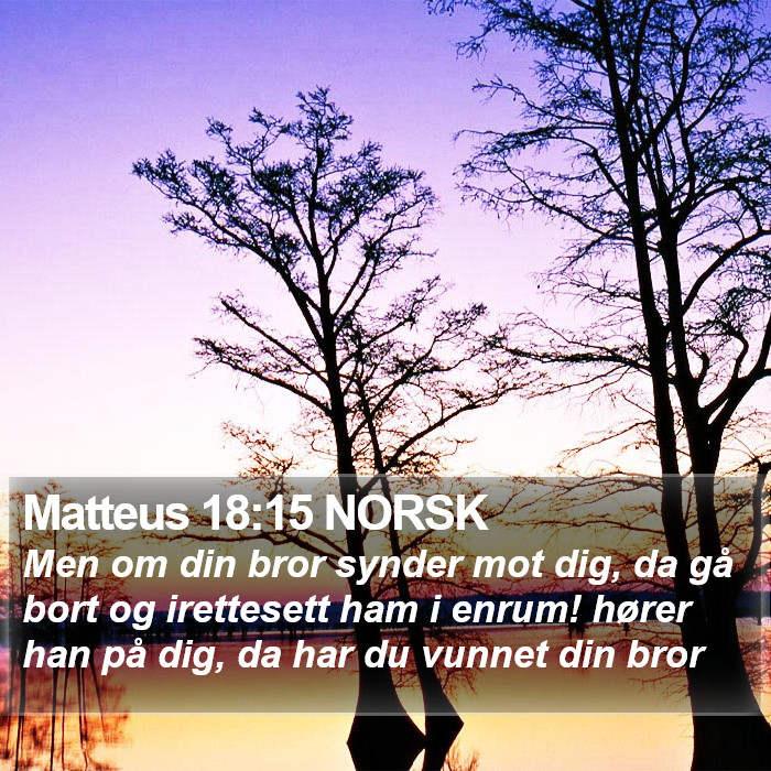 Matteus 18:15 NORSK Bible Study