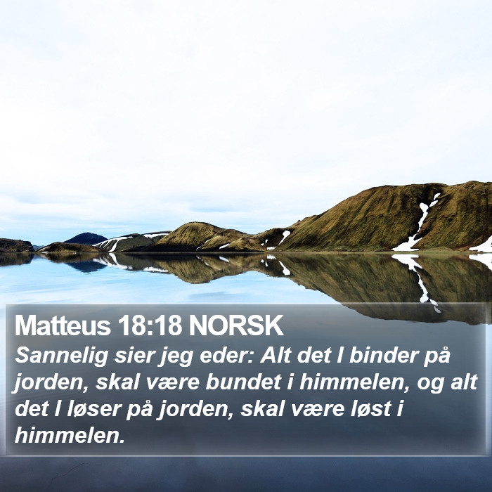 Matteus 18:18 NORSK Bible Study