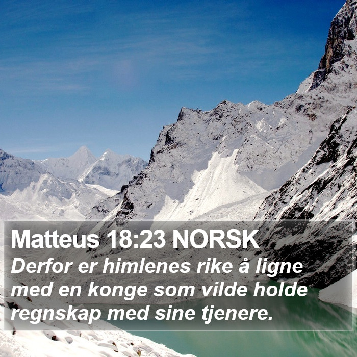 Matteus 18:23 NORSK Bible Study