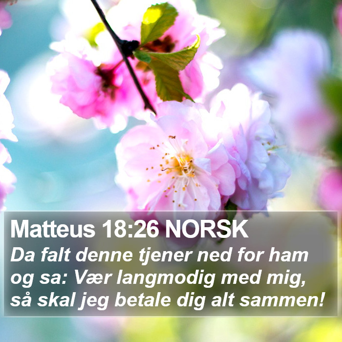 Matteus 18:26 NORSK Bible Study