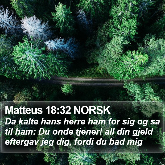 Matteus 18:32 NORSK Bible Study