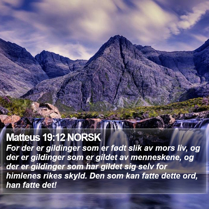 Matteus 19:12 NORSK Bible Study