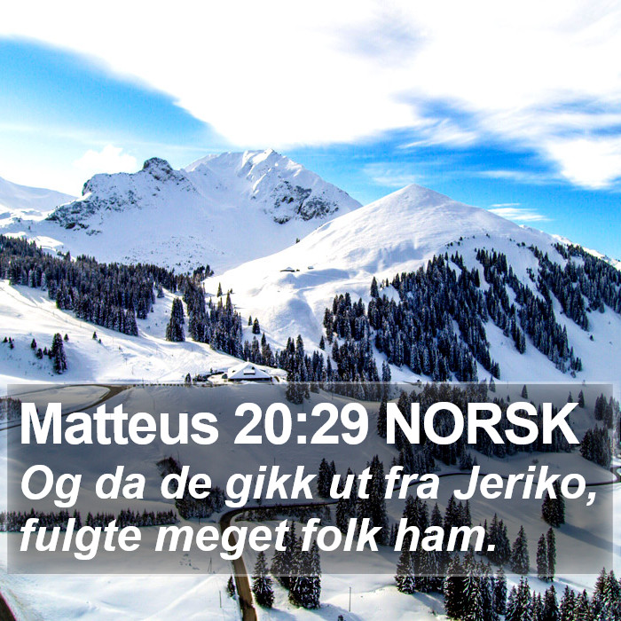 Matteus 20:29 NORSK Bible Study