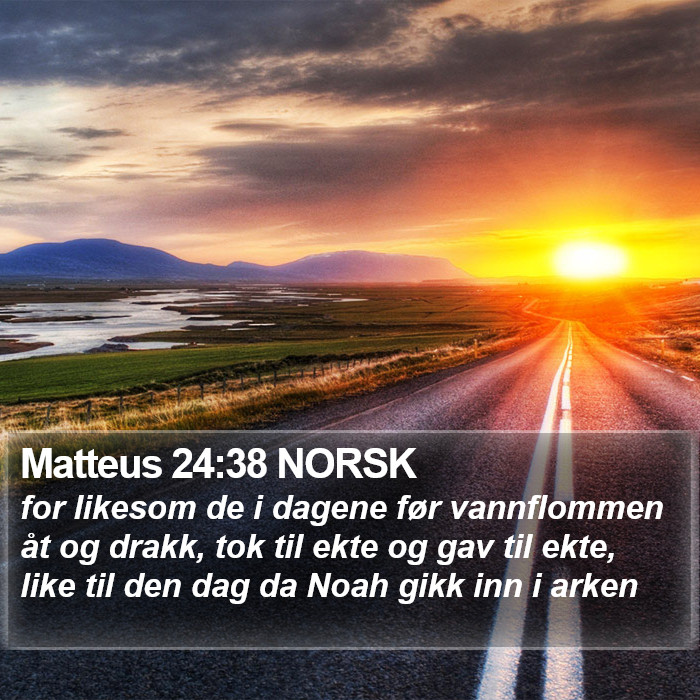 Matteus 24:38 NORSK Bible Study