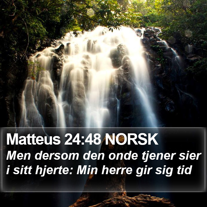 Matteus 24:48 NORSK Bible Study