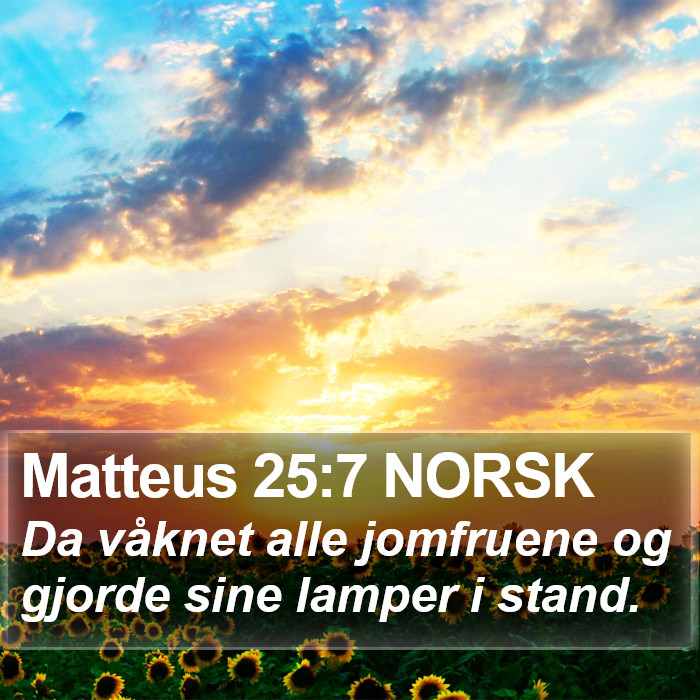 Matteus 25:7 NORSK Bible Study