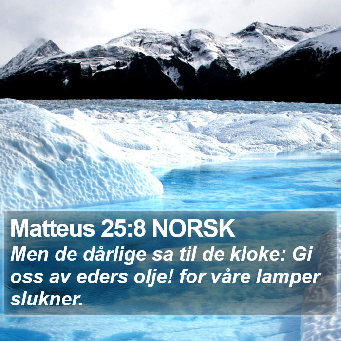 Matteus 25:8 NORSK Bible Study