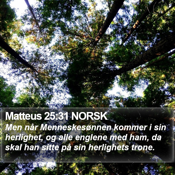 Matteus 25:31 NORSK Bible Study