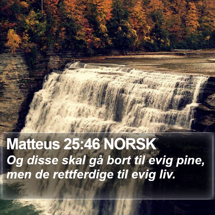 Matteus 25:46 NORSK Bible Study