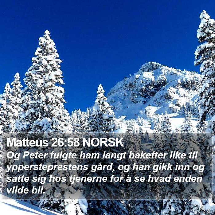 Matteus 26:58 NORSK Bible Study