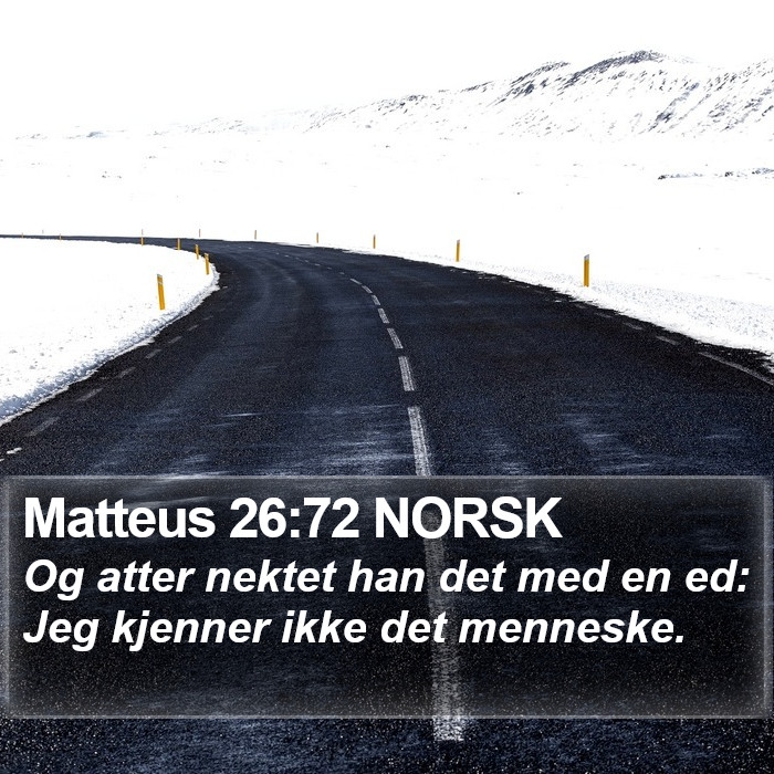 Matteus 26:72 NORSK Bible Study