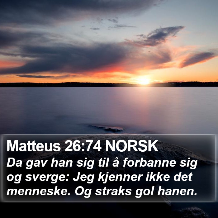 Matteus 26:74 NORSK Bible Study