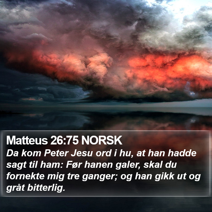 Matteus 26:75 NORSK Bible Study