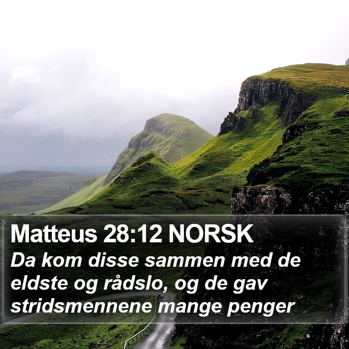 Matteus 28:12 NORSK Bible Study