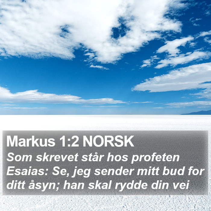 Markus 1:2 NORSK Bible Study