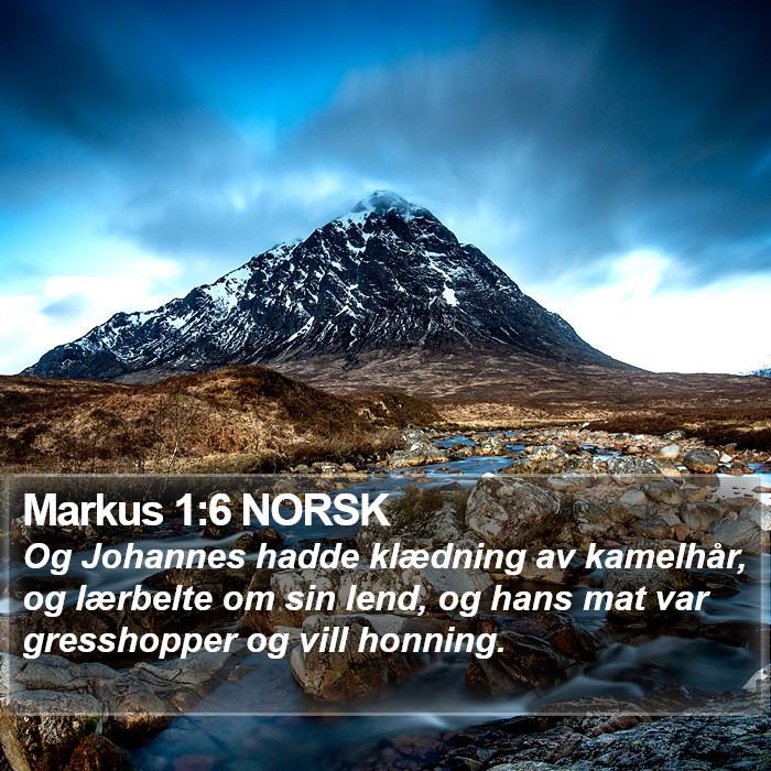 Markus 1:6 NORSK Bible Study