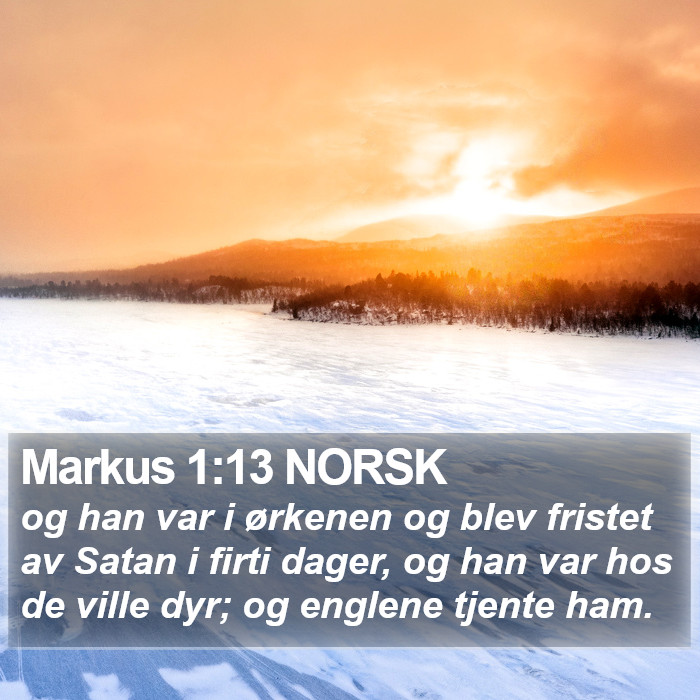 Markus 1:13 NORSK Bible Study