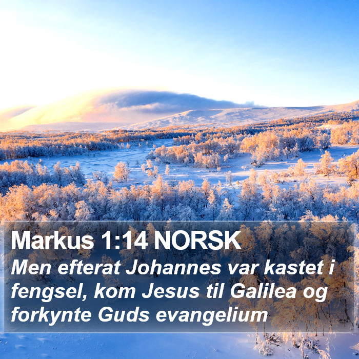 Markus 1:14 NORSK Bible Study