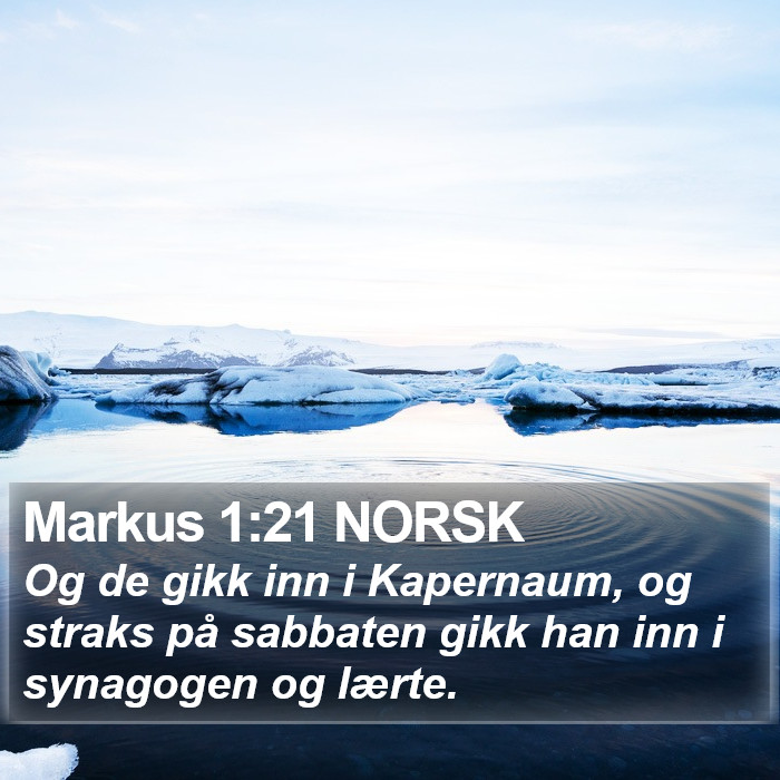 Markus 1:21 NORSK Bible Study