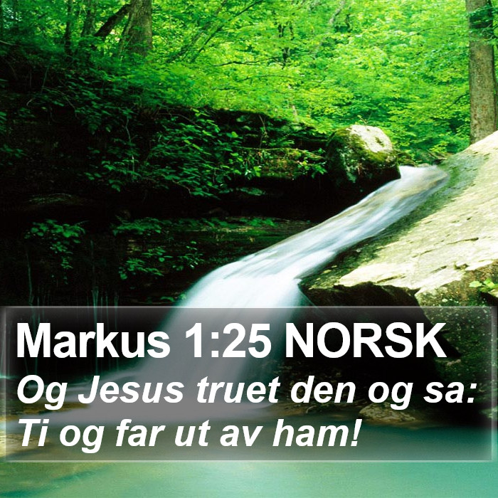 Markus 1:25 NORSK Bible Study