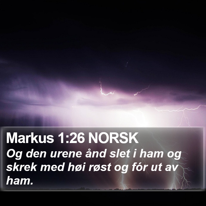 Markus 1:26 NORSK Bible Study