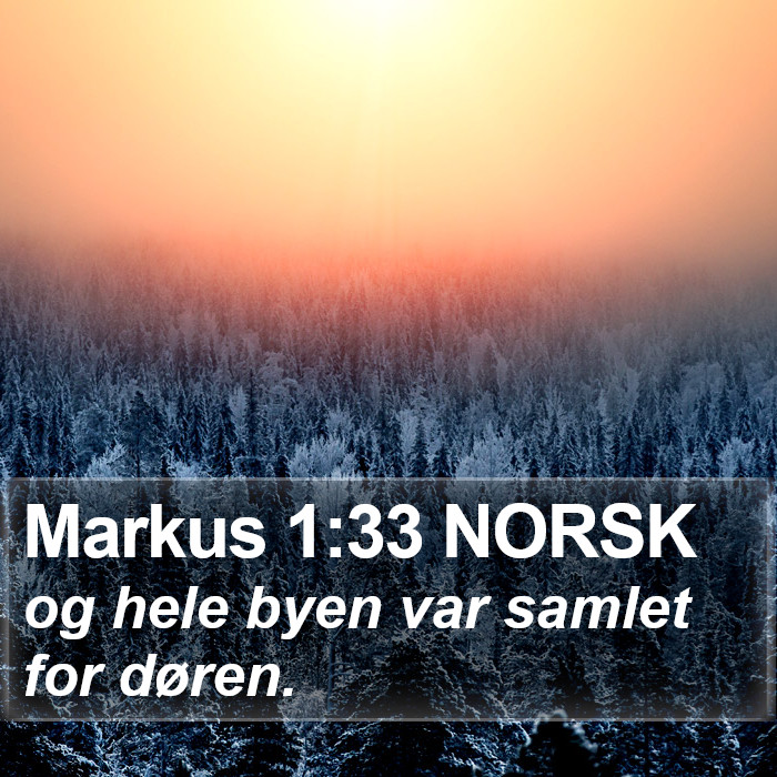 Markus 1:33 NORSK Bible Study