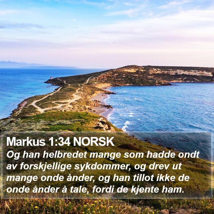 Markus 1:34 NORSK Bible Study