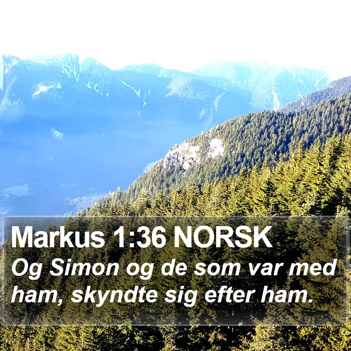 Markus 1:36 NORSK Bible Study