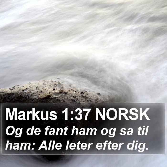 Markus 1:37 NORSK Bible Study