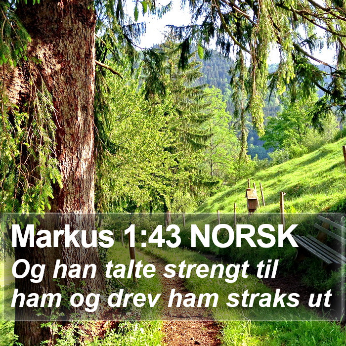 Markus 1:43 NORSK Bible Study