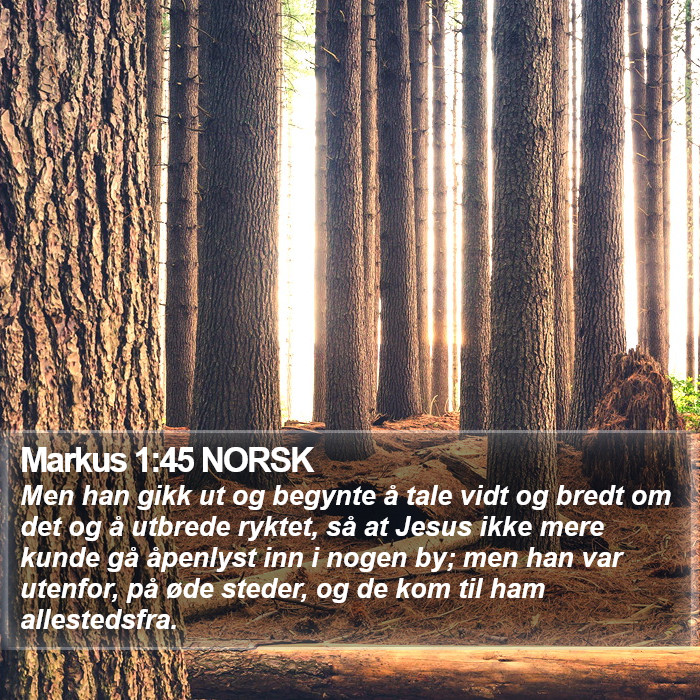 Markus 1:45 NORSK Bible Study