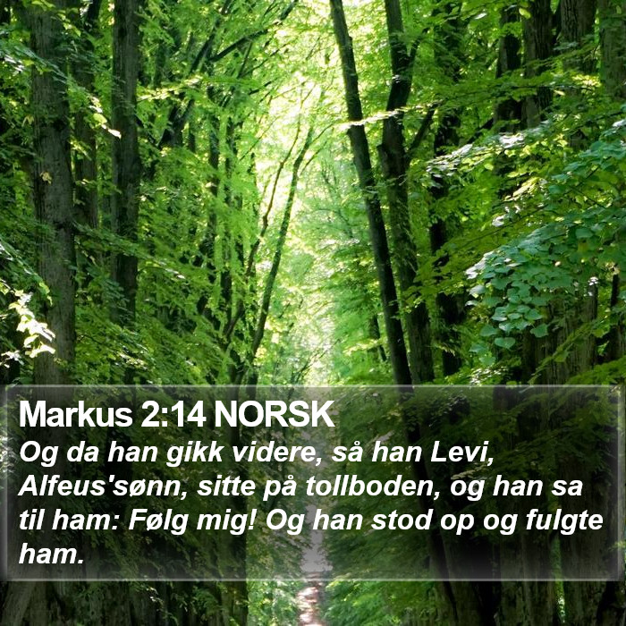 Markus 2:14 NORSK Bible Study