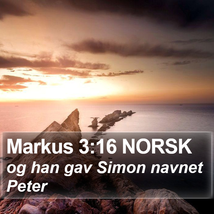 Markus 3:16 NORSK Bible Study