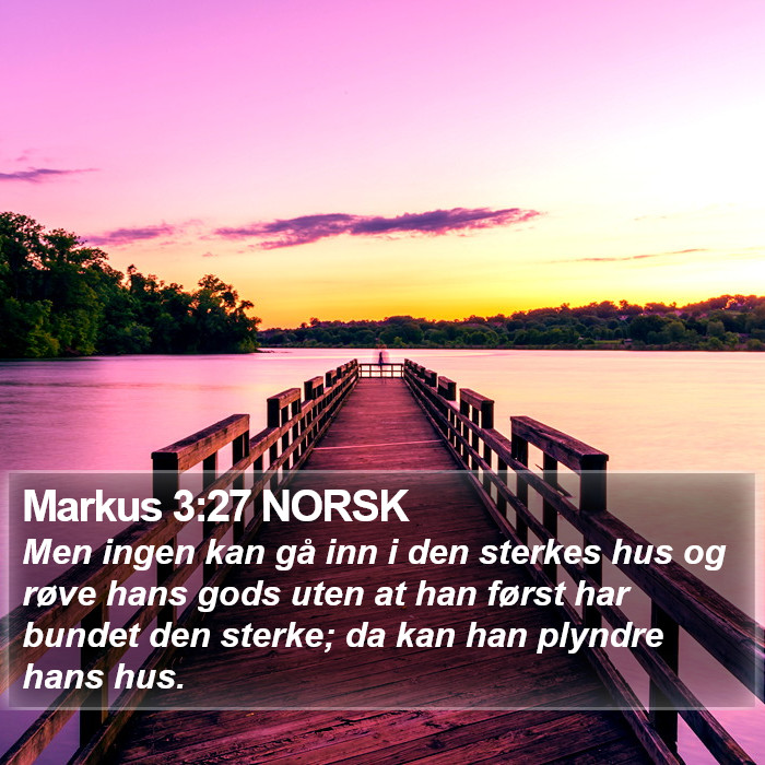 Markus 3:27 NORSK Bible Study