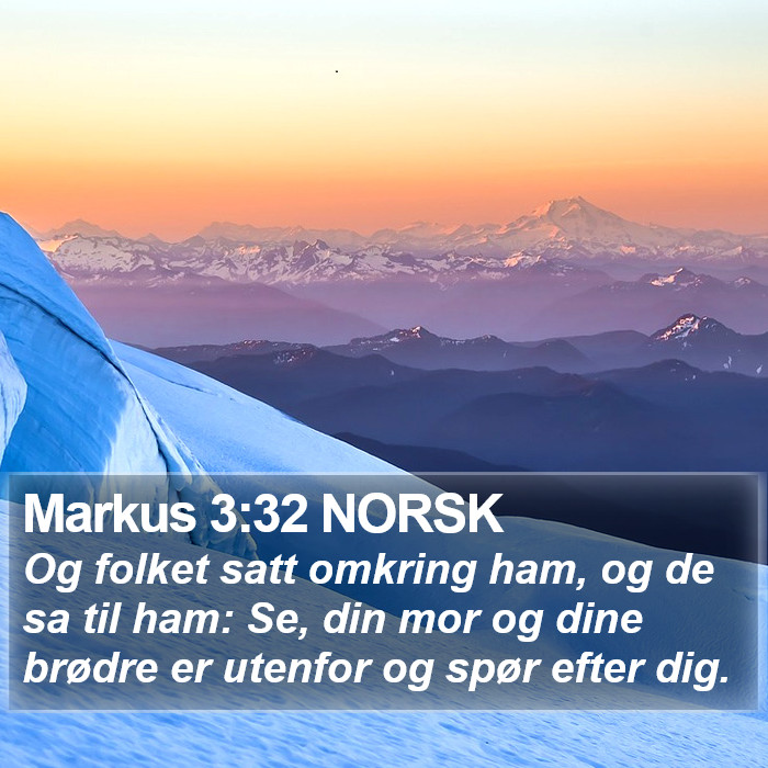 Markus 3:32 NORSK Bible Study