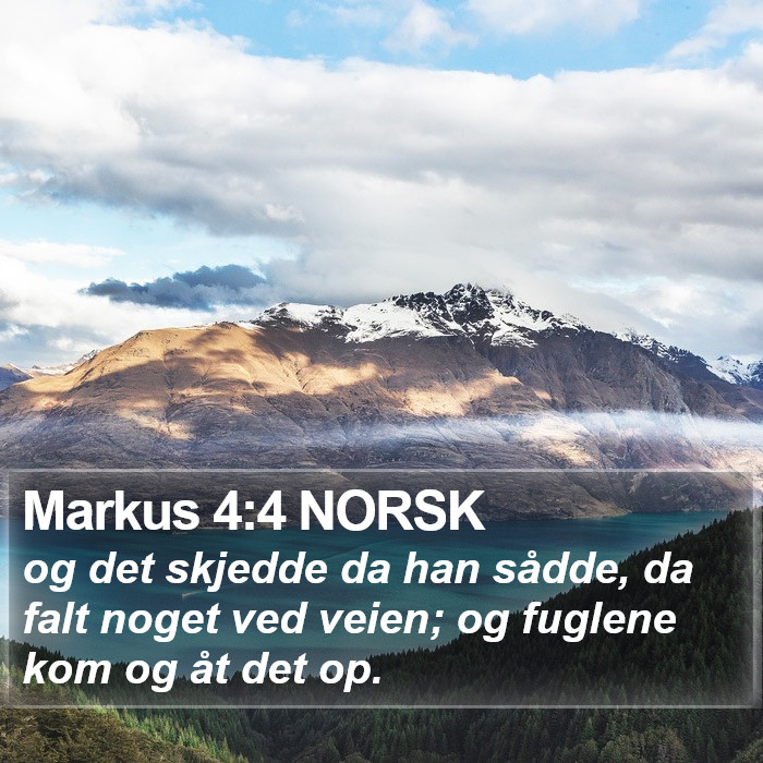 Markus 4:4 NORSK Bible Study