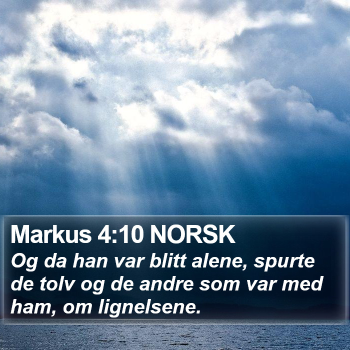 Markus 4:10 NORSK Bible Study