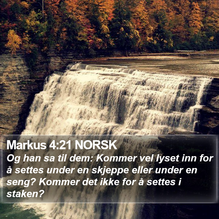 Markus 4:21 NORSK Bible Study
