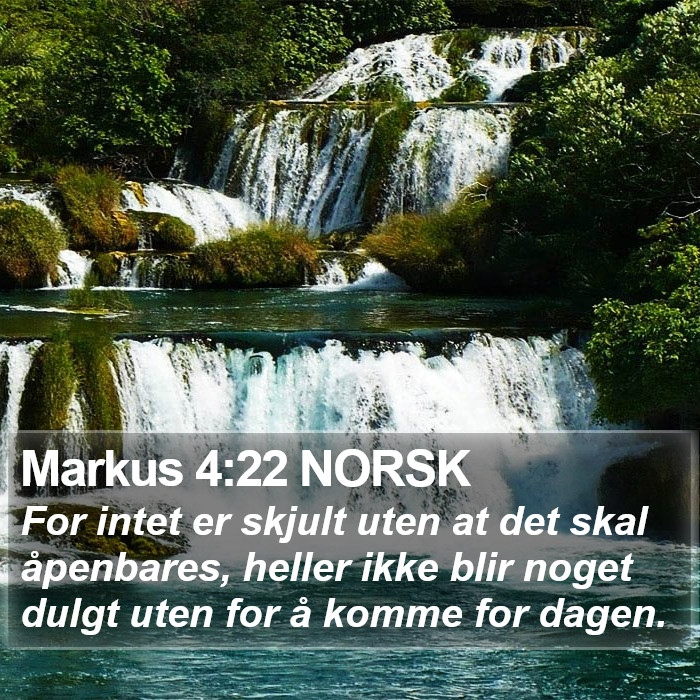 Markus 4:22 NORSK Bible Study