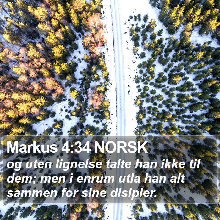 Markus 4:34 NORSK Bible Study