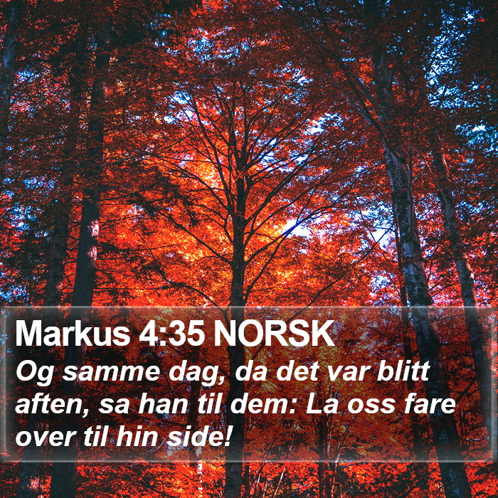 Markus 4:35 NORSK Bible Study