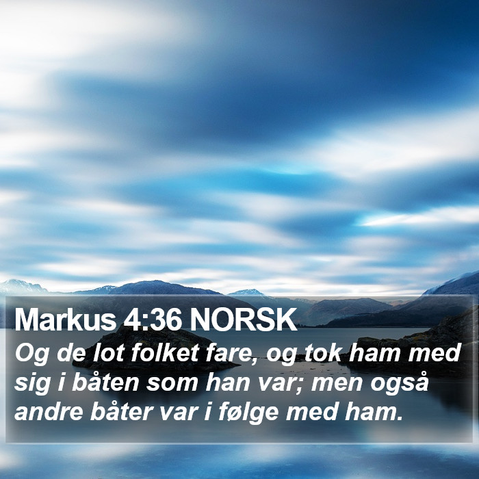 Markus 4:36 NORSK Bible Study