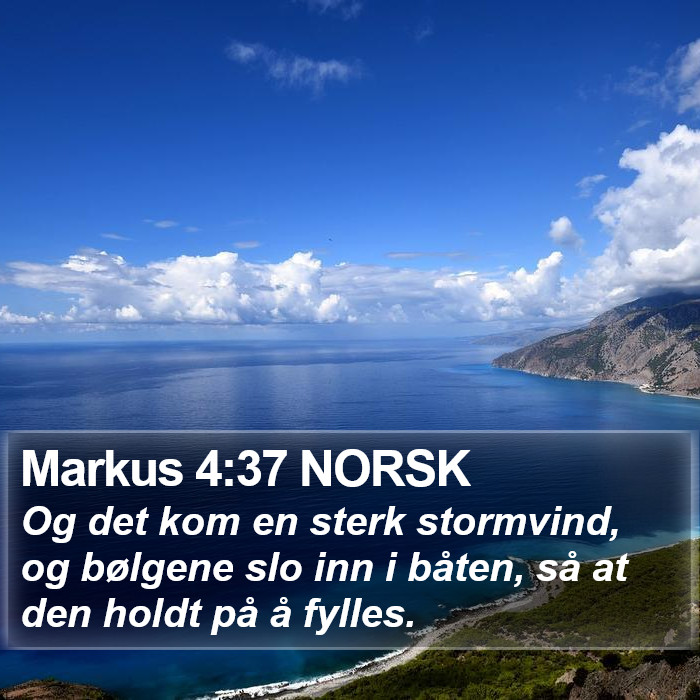 Markus 4:37 NORSK Bible Study