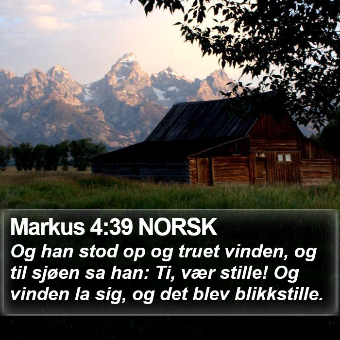 Markus 4:39 NORSK Bible Study
