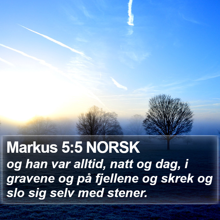 Markus 5:5 NORSK Bible Study